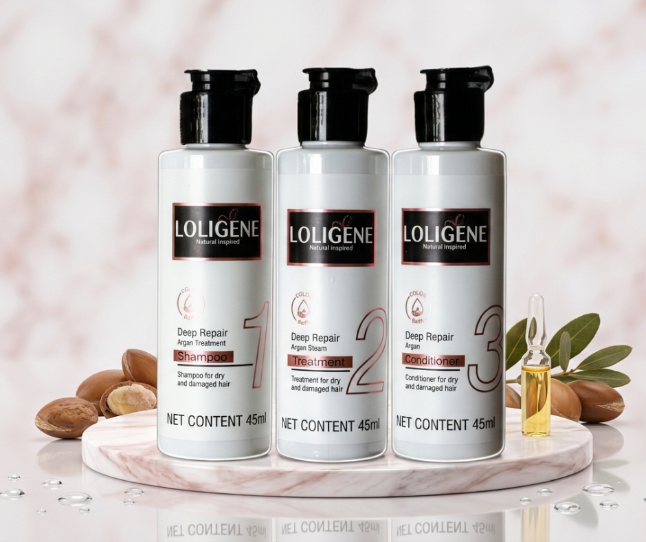 Loligene Deep Repair Argan Treatment Comprehensive Hair & Scalp Care